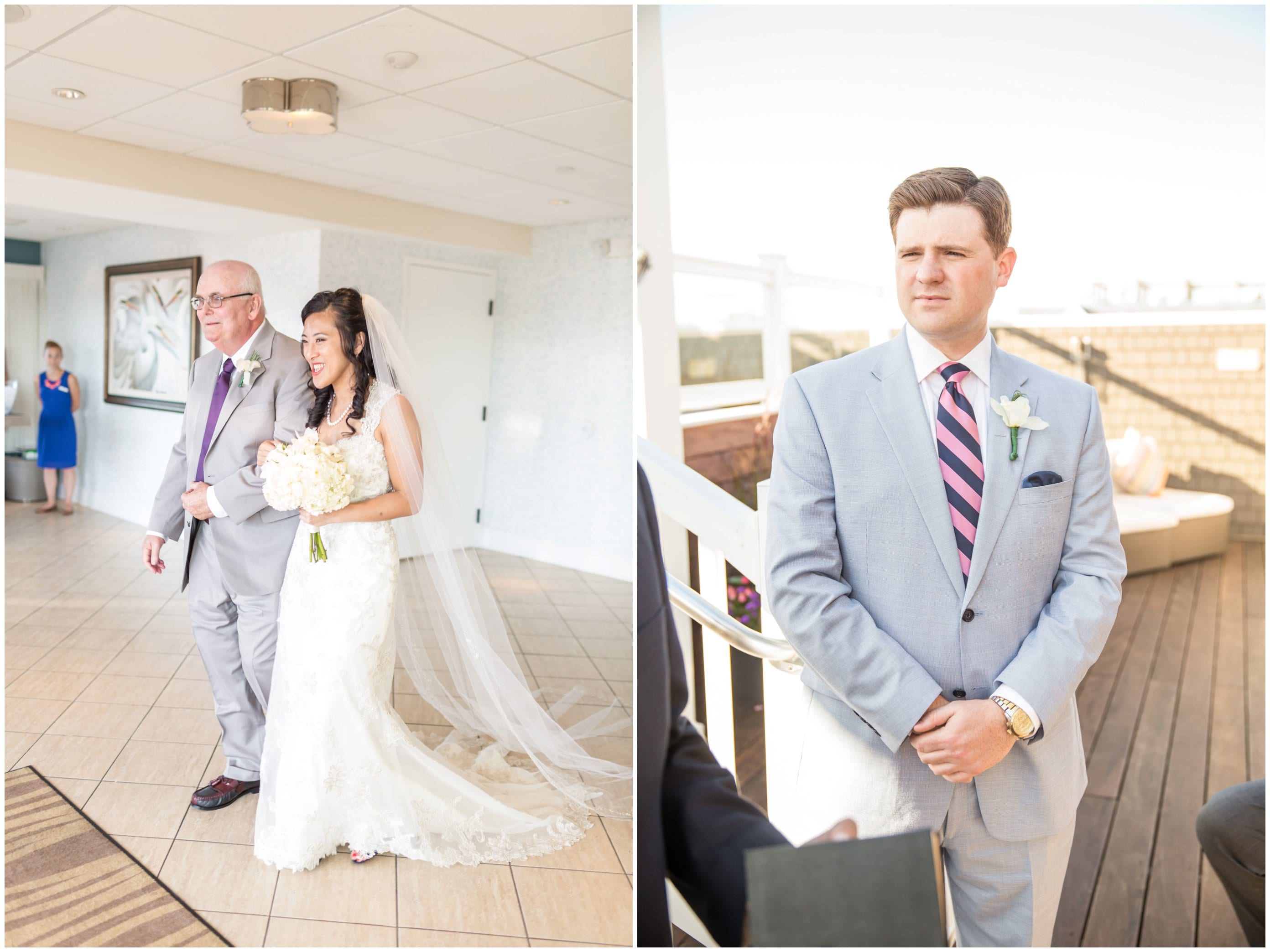 After some lovely portraits on the beaches in Avalon, we headed back to The Reeds for their private rooftop ceremony. 